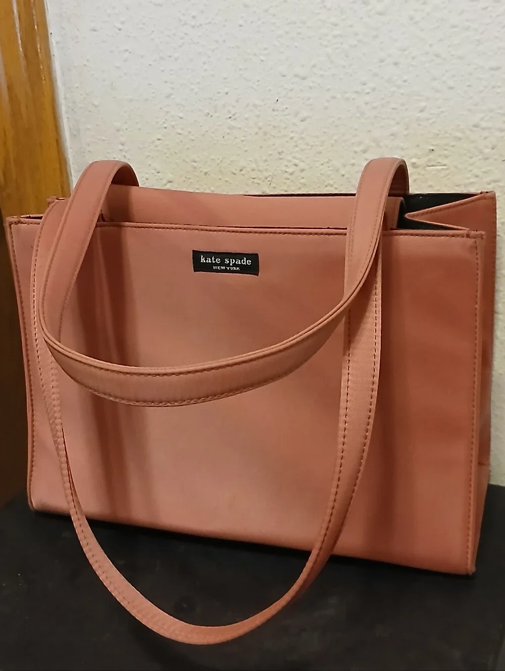 ​Kate Spade New York Pink Nylon Tote Bag Minimalist Chic